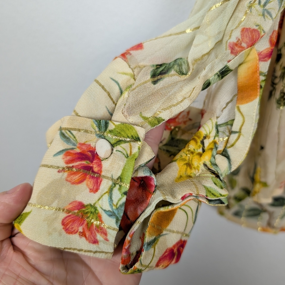 Rococo Sand Multicolor Fruit Pattern Oversized Bu… - image 7